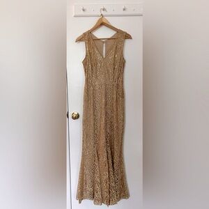 Gold Formal Dress - Small